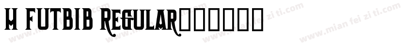 H FUTBIB Regular字体转换
